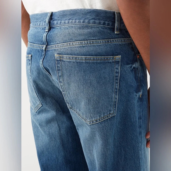 Raey Line Organic-cotton Straight leg Jeans Mens size 34 - Picture 3 of 11